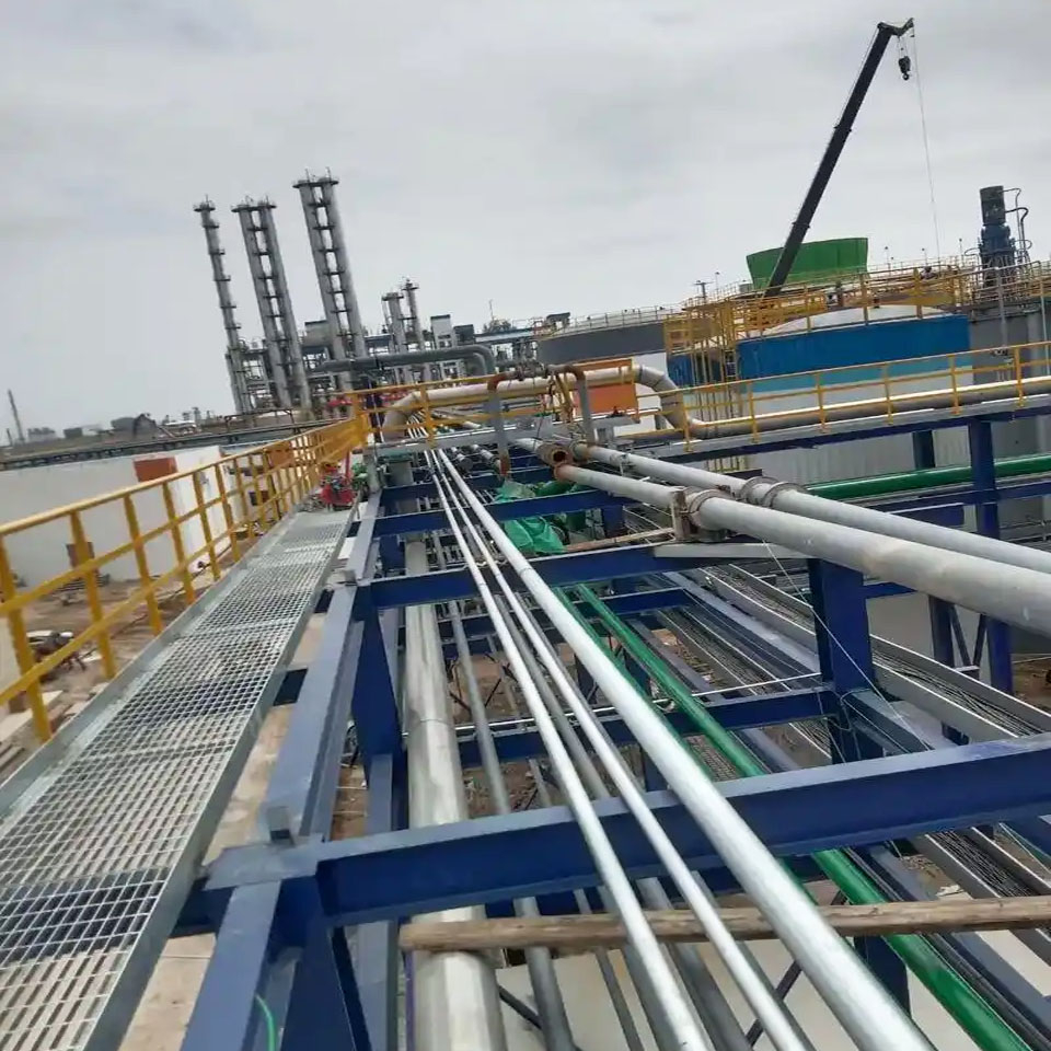 Chemical plant pipeline