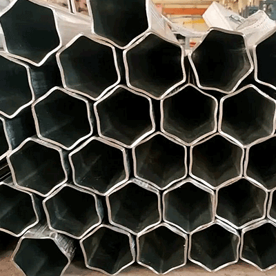 Galvanized hexagonal tube